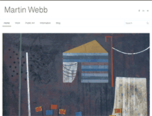 Tablet Screenshot of martinwebbart.com